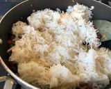 A picture of step 6 of Mexican Rice with Beans.