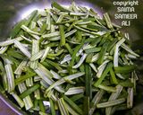 A picture of step 1 of Kurkuri bhindi.