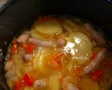 Foto del paso 6 de la receta: Salchichas con vino blanco y patatas cocidas