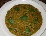 A picture of step 4 of Green grams curry #4week challenge.