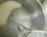 A picture of step 2 of Sooji Halwa.