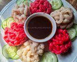 Foto langkah ke 7 dari resep Pempek Kriting Merah Putih.