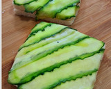 Foto del paso 3 de la receta: Sándwich relleno con crema de salmón y pepino