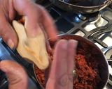 A picture of step 5 of Gorditas with Pressed Pork Cracklings.
