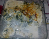 Foto del paso 5 de la receta: Bacalao dorado con espinacas y gratinado 