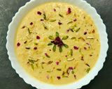 A picture of step 9 of Keshari KHEER with Date Palm Jaggery.