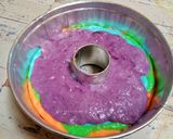Foto langkah ke 5 dari resep Rainbow Bread Pudding.