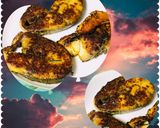 A picture of step 2 of Fried king fish.