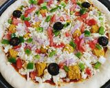 A picture of step 2 of Cheesy Bites Petals Pizza 🍕🍕.