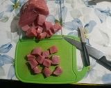 Foto del paso 4 de la receta: Brochetas de pierna de ternera con piña
