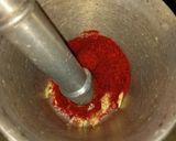 A picture of step 2 of Dhaba Style kathiyavadi Kaju gathiya sabzi.