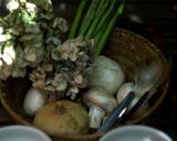 Foto del paso 4 de la receta Crema de champiñones, espárragos y puerros