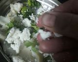 A picture of step 2 of Left over roti samosa.