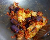 Foto langkah ke 7 dari resep Balado terong dan telor dadar.