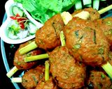 รูปขั้นตอนการทำที่ 7 ของ ทอดมันหมูเด้งพันตะไคร้ (แบบอบ) Tod Mon Moo / thai spicy pork cake with lemongrass