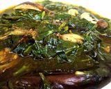 A picture of step 5 of Blue Whiting (Panla)Ewedu Soup.