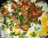 A picture of step 7 of Chicken Biryani😋💛🍲.