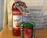 A picture of step 5 of Strawberry infused Vodka.