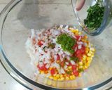 A picture of step 13 of Corn chaat cups (street style).