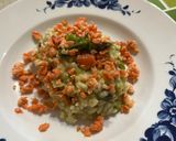 A picture of step 4 of Asparagus and Smoked Salmon Risotto.