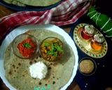 A picture of step 3 of Bajara roti.