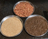 A picture of step 1 of Flaxseed-Peanut-Sesame laddoo.