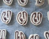 Une image de l'étape 6 de Petit cœur de palmier au chocolat.