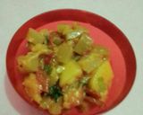 A picture of step 8 of Lauki Sabzi.