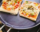 A picture of step 5 of Cheese burst pizza 🍕🍕😋 kids favourite.