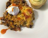 A picture of step 4 of Easy Jalapeño corn bread.