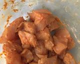 A picture of step 1 of Chilli chicken.