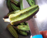Foto del paso 2 de la receta: Okras en tempura con toque avainillado y textura de churros