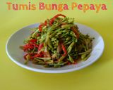 Foto langkah ke 8 dari resep Tumis Bunga Pepaya.