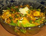 A picture of step 14 of Schezwan matar paneer corn masala.