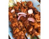 A picture of step 4 of Chicken Suya.