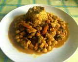 Foto del paso 4 de la receta Curry madrás de pollo, verduras y garbanzos