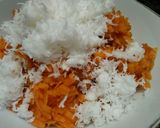 Foto langkah ke 1 dari resep Menu diet Real food pengganti nasi ubi jalar serut.