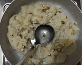A picture of step 3 of Bread ka halwa.