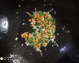 A picture of step 1 of Vegetables fried rice with Manchurian.
