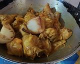 A picture of step 3 of Chicken Kosha 🍗.