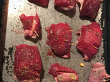 Arrollado de carne al horno
