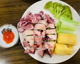 Hình bước làm 4 của món Mực lá hấp gừng