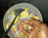 A picture of step 6 of Beans and plantain pottage.