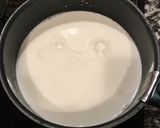 A picture of step 1 of Caprese with cheese made from milk and yogurt.