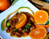 A picture of step 6 of Orange chicken.