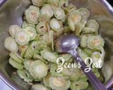 A picture of step 1 of White Bitter Gourd/Karela Fry.
