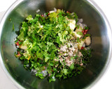 A picture of step 4 of Pear Salsa.