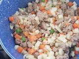 Tostadas de picadillo de res (ternera)