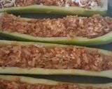 Cukkini bolognais rizzsel töltve recept fázis 4 fotója
