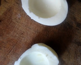 A picture of step 3 of Deviled eggs with a twist.
